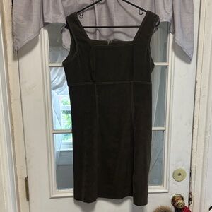 La Belle Dark Brown Midi Dress